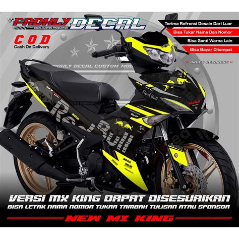 Jual Decal Mx King Full Body Decal Mx King Kuning Stabilo Keren