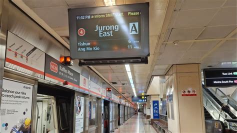 4th Last Train To Marina South Pier SMRT C151 005 006 Raffles Place To