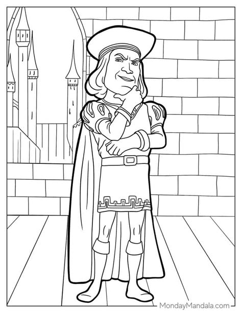 Fairy Godmother Coloring Pages Free Shrek Coloring Pages Printables