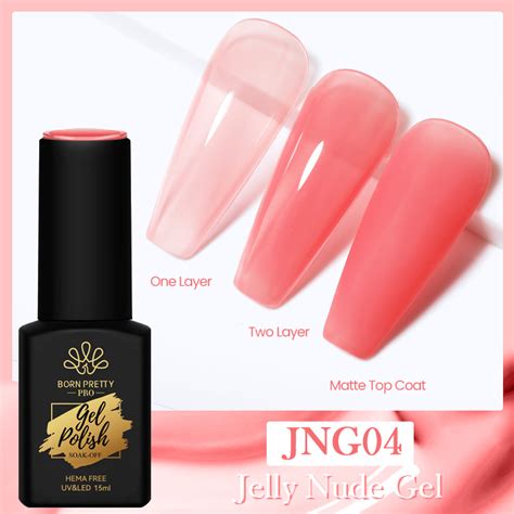 Born Pretty Trubuty Jelly Nude UV LED HEMA FREE gél lakk 15 ml JNG04 Palota Nails