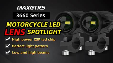 3660 Series 15W Super Bright Tri Model Motorcycle LED Headlight Mini