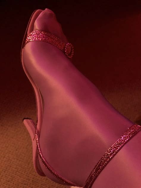 My Long Legs In White Satin Tights And Sexy Pink Sandals 7 Nude Pics XHamster