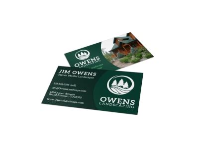 Landscaping Business Card Templates | MyCreativeShop