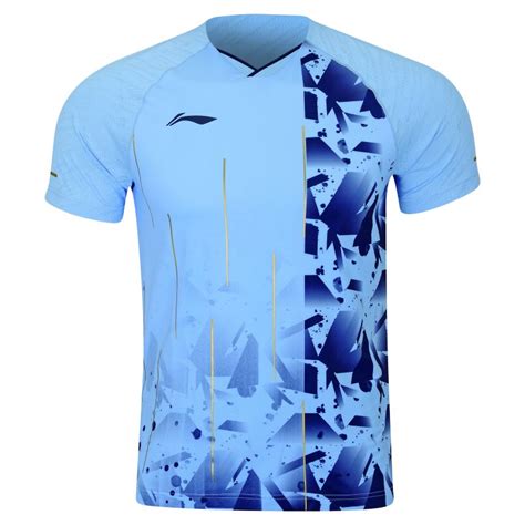 Badminton T Shirt Flakes Ljusbl Bl Exclusive Unisex Li Ning Li Ning