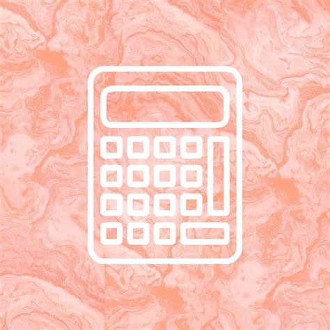 Pink Aesthetic App Icons Calculator