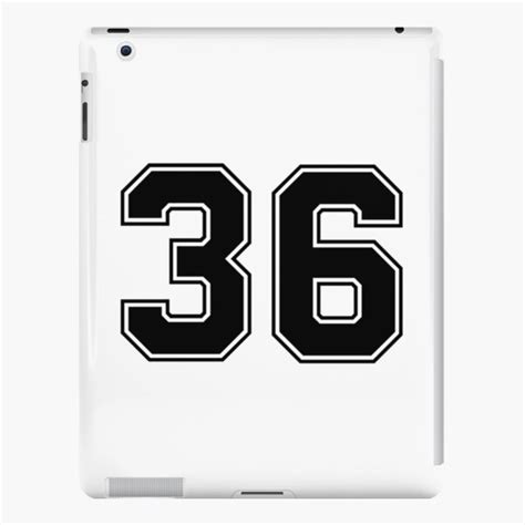 "36 American Football Classic Vintage Sport Jersey Number in black ...