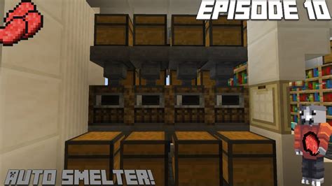 Chasecraft Skyblock S4ep10 Building An Auto Smelter Youtube