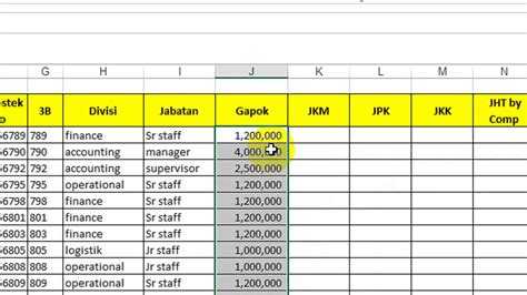 Contoh Soal Excel Untuk TES Kerja