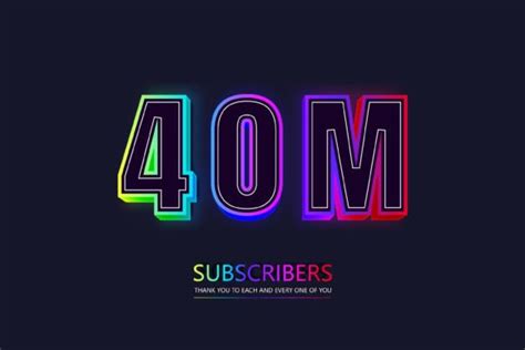 40m Subscribers Celebration Template Graphic By Ju Design · Creative