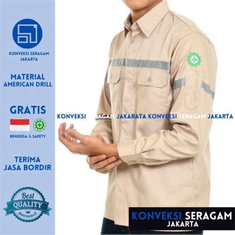 Promo Promo Baju Kemeja Seragam Kerja Wearpack Werpak Proyek Safety