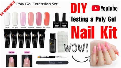 Diy Testing A Poly Gel Nail Kit Polygel Dual Form Nail Tip Fill