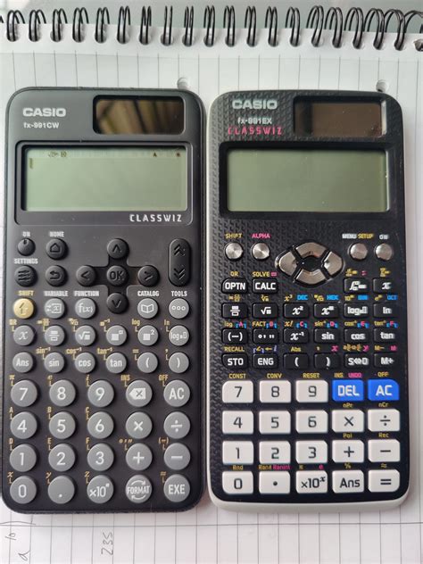 Casio Fx 991ex And Fx 991cw Rcalculators