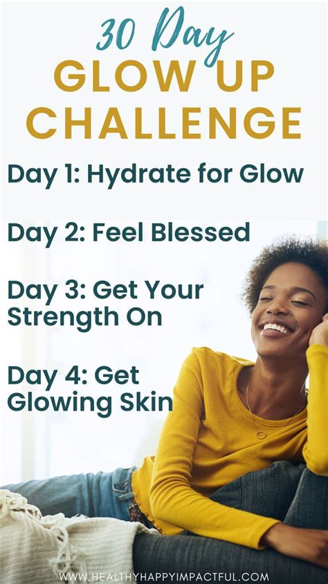 30 Day Glow Up Challenge Pdf Feel Amazing In A Month 2024 Day Glow