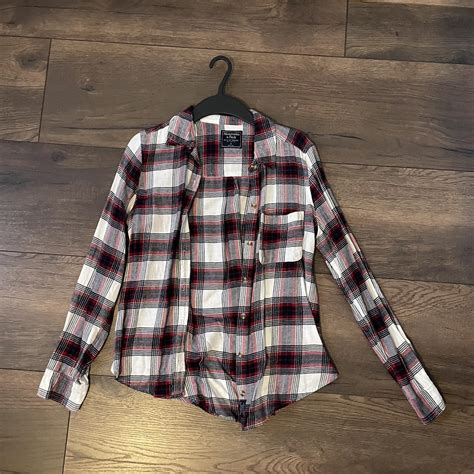 Abercrombie And Fitch Plaid Top Size S Depop