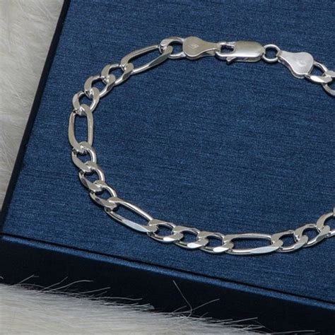 Mens Italian Sterling Silver Bracelet Sterling Silver Bracelets Silver Bracelet Metal Bracelets