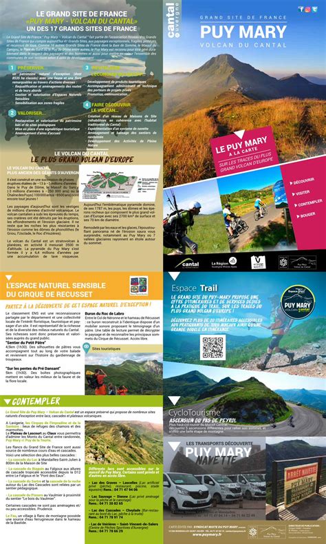 Pdf Le Grand Site De France Puy Mary Volcan Du Cantal Le