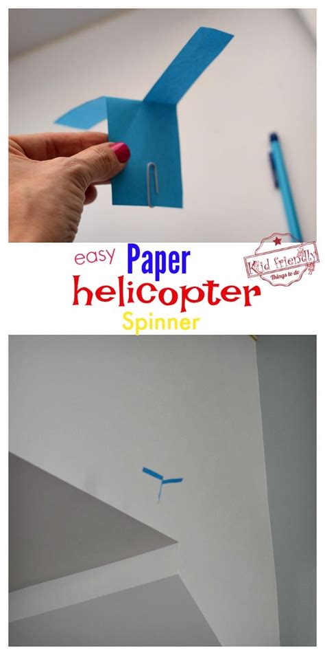 Make An Easy Paper Helicopter Spinner Stem Activity