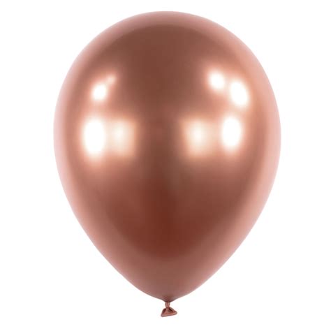 50 Latex Balloons Decorator Satin Luxe Rose Copper 35 Cm 14 Amscan