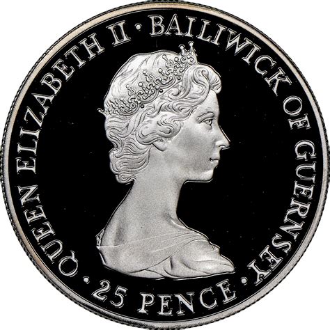 Guernsey 25 Pence KM 36a Prices & Values | NGC