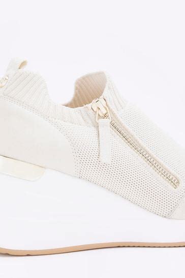 Accustomed To Pipeline Speech Geox White Wedge Trainers Foreword Wool