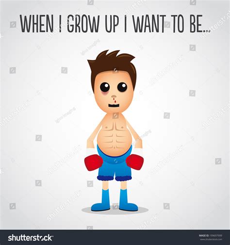 Cartoon Boxer Stock Vector Royalty Free 199697999 Shutterstock