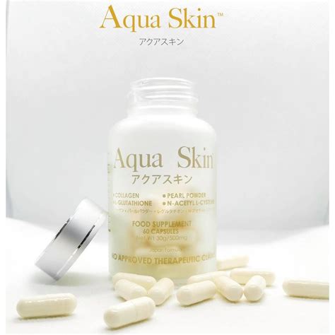 Aqua Skin Glutathione Collagen With Pearl Powder And NAC 500mg 60