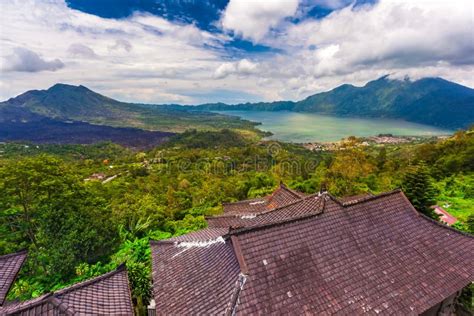 Danau Batur Gunung Batur Kintamani Bali Indonesien Stockbild Bild