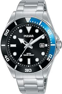 Pulsar Sport Herren Uhr Edelstahl Mit Metallband Pg X Amazon De