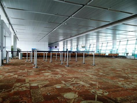 premium photo empty boarding area  indira gandhi international airport