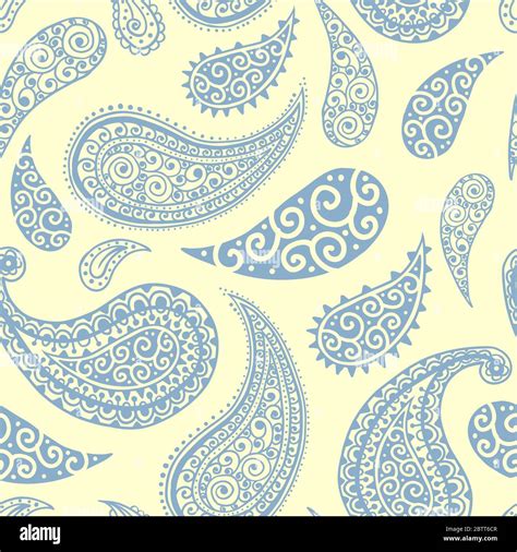 Simple Colorful Paisley Pattern