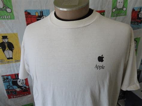 Vintage S Apple Computer Single Stitch Apple Mac O Gem