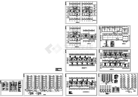 某市某多层住宅楼配电设计cad全套电气施工图含设计说明，含弱电设计，含3栋楼设计居住建筑土木在线