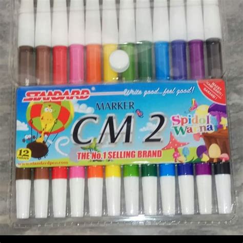 Jual Spidol 12 Warna CM2 Standard Shopee Indonesia