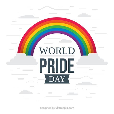 Free Vector Pride Day Celebration Background