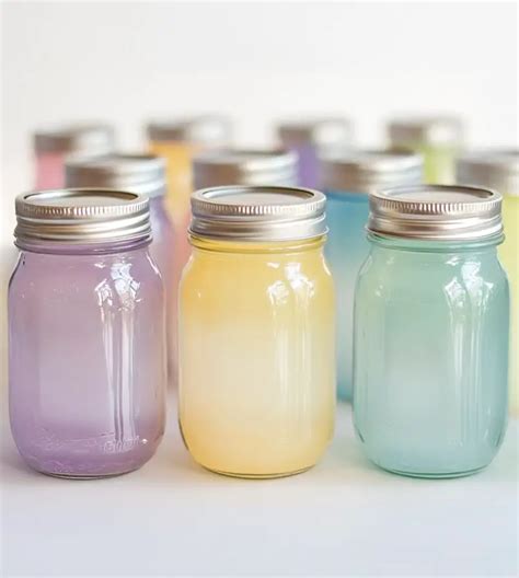 Diy Mason Jar Tinting Easy Steps For A Colorful Makeover Mental Scoop