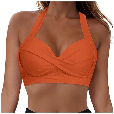 Ramiter Push Up Bathing Suits For Women Women S Bikini Top String Push Up Padded Sexy Swimsuit