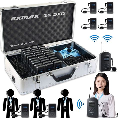 Exmax Ex N Uhf Wireless Tour Guide System Church Translation