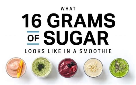 What 16 Grams Of Sugar Looks Like In A Smoothie Nutrition Myfitnesspal