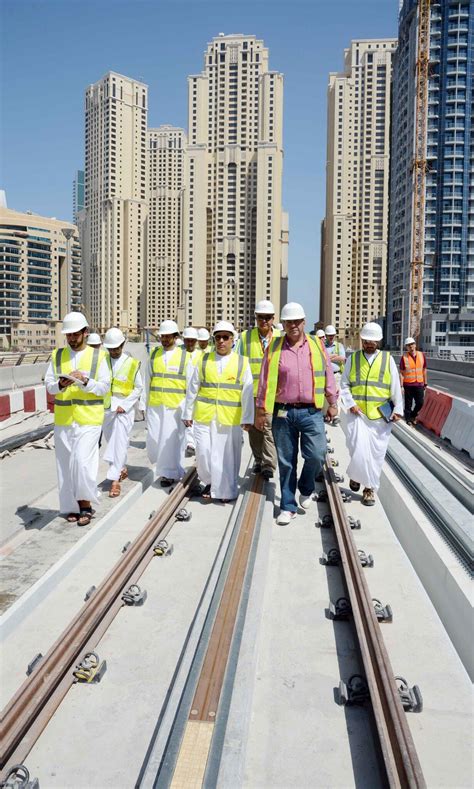 RTA On Twitter H E Mattar Al Tayer During A Site Tour Of Dubai Tram