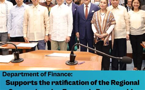 DOF supports the ratification of the Regional Comprehensive Economic ...