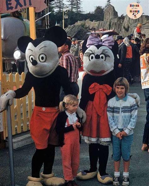 Mickey And Minnie At Disneyland C 1957 Castmember Disneyland