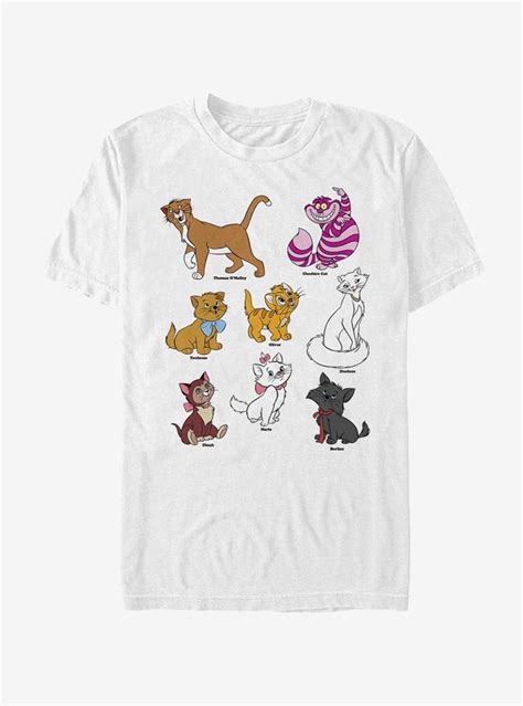 Disney Cats Grid T Shirt BoxLunch T Shirts For Women Disney Cats