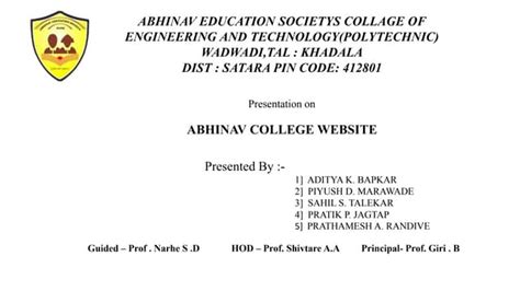 presentation on college website project .pptx | Free Download