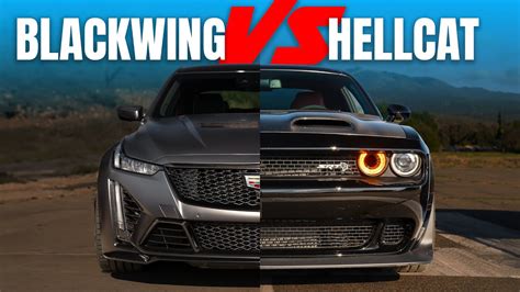 Ultimate Showdown Cadillac Ct V Blackwing Vs Dodge Challenger Hellcat