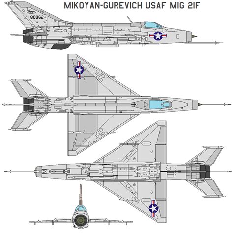 Mikoyan Gurevich Usaf Mig 21f By Bagera3005 On Deviantart