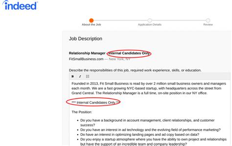 Internal Job Posting Template Word