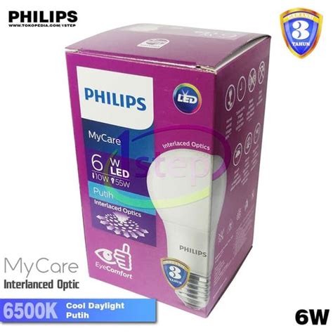 Jual Lampu Philips Led Watt Putih Cool Daylight Rumah Kantor Nyala