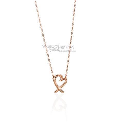 Tiffanyandco Loving Heart 18k玫瑰金項鍊迷你 項鍊 Yahoo奇摩購物中心