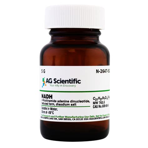 N Gm Nadh B Nicotinamide Adenine Dinucleotide Reduced Form