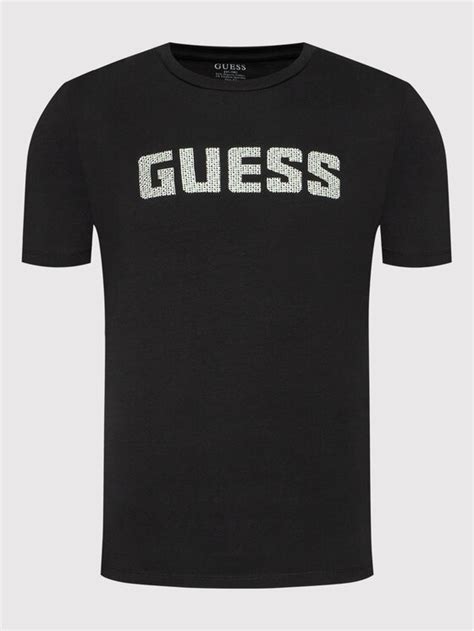 Guess T Shirt M Ri J Czarny Slim Fit Modivo Pl